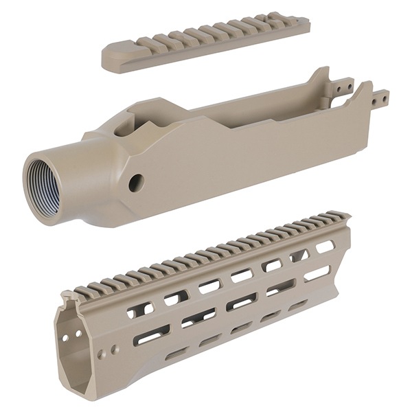 RGW X GBL KC02 タクティカルシャーシキット KJW KC02(10/22) GBB 用 10インチ Cerakote デザートカラー