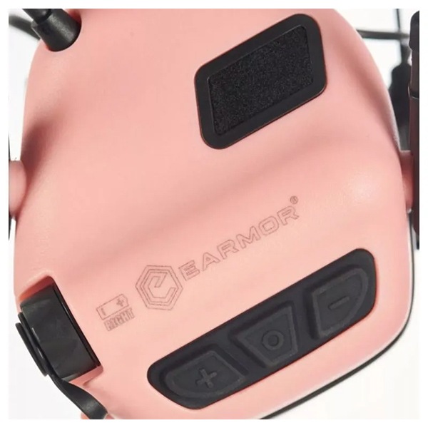 OPSMEN EARMOR M32 PLUS Tactical Headset 無線通信用電子イヤーマフ ローズピンク