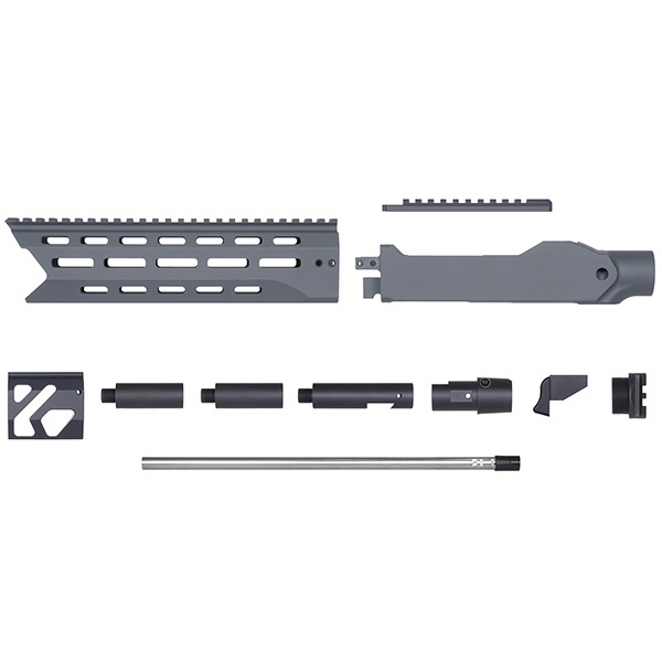 RGW X GBL KC02 タクティカルシャーシキット KJW KC02(10/22) GBB 用 10インチ Cerakote グレー