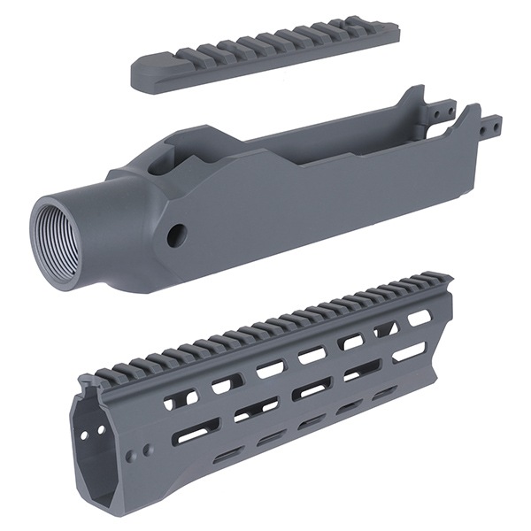 RGW X GBL KC02 タクティカルシャーシキット KJW KC02(10/22) GBB 用 10インチ Cerakote グレー