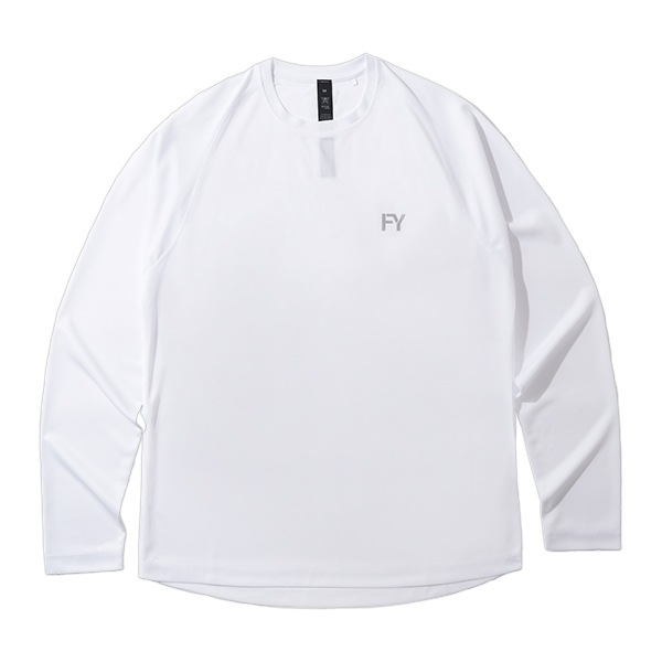 FLYYE HOOO SPT QUICK-DRY TRAINING COMBAT Tシャツ ラウンドネック/長袖 ホワイト