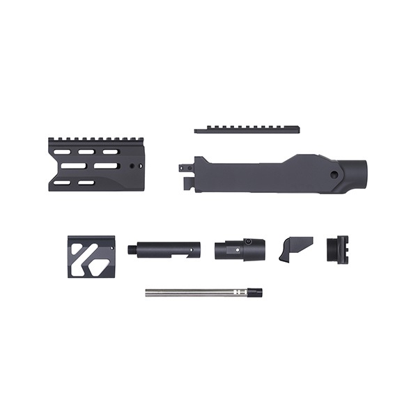 RGW X GBL KC02 タクティカルシャーシキット KJW KC02(10/22) GBB 用 4インチ Cerakote ブラック