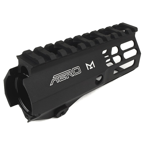 IRON AIRSOFT AEROタイプ AR15 ATLAS R-ONE M-LOKハンドガード (PTW/GBB M4シリーズ用) 4.8インチ [2202N]