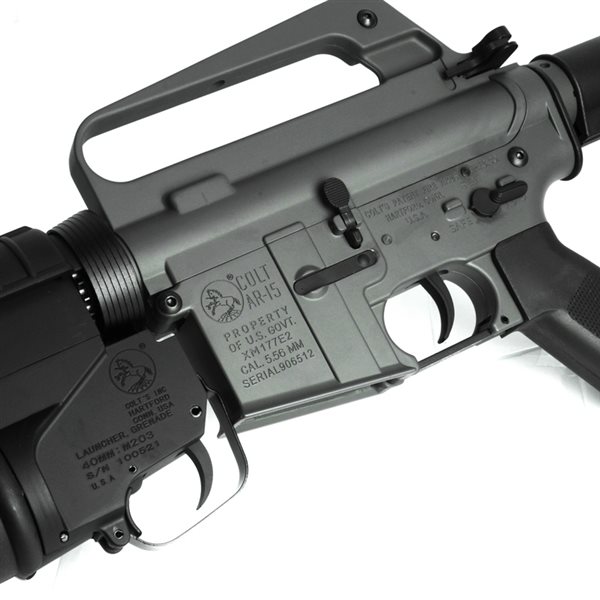 E&C 704E COLT Commando XM177E2 with M203 グレネードランチャー (Kestrel V2 BASIC搭載) 電動ガン(COLT Licensed)