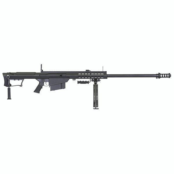 SNOW WOLF バレットM107 (対物ライフル) エアコッキングガン BARRETT FIREARMS ライセンス刻印ver ブラック