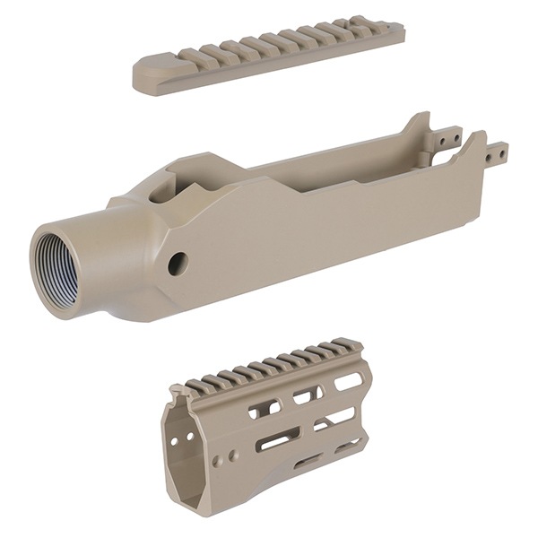 RGW X GBL KC02 タクティカルシャーシキット KJW KC02(10/22) GBB 用 4インチ Cerakote デザートカラー