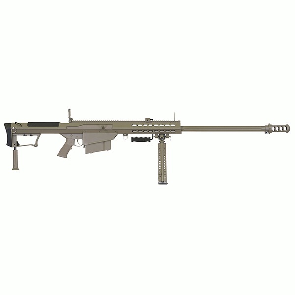 SNOW WOLF バレットM107 (対物ライフル) エアコッキングガン BARRETT FIREARMS ライセンス刻印ver デザートカラー