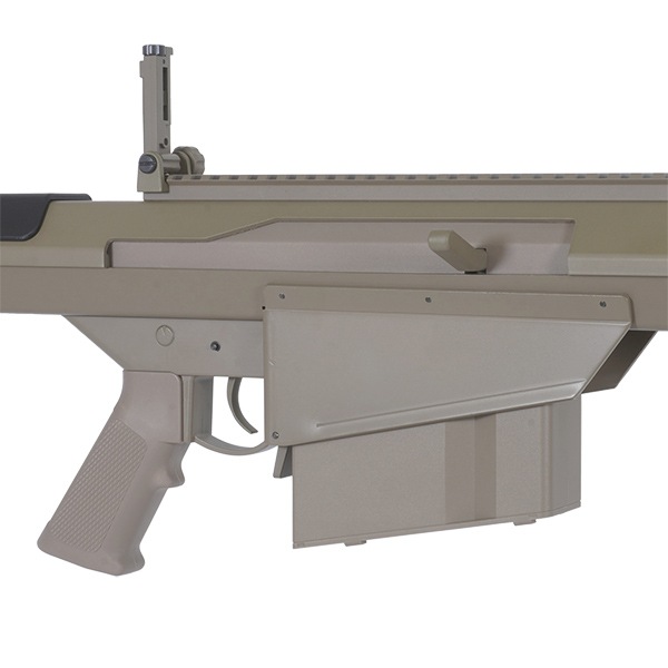 SNOW WOLF バレットM107 (対物ライフル) エアコッキングガン BARRETT FIREARMS ライセンス刻印ver デザートカラー