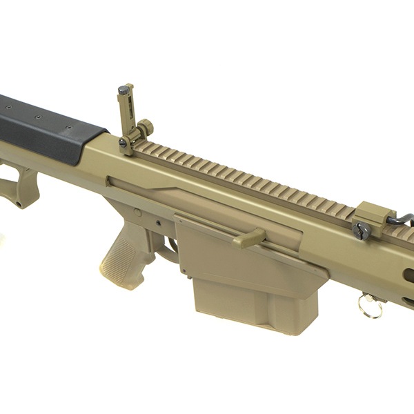 SNOW WOLF バレットM107 (対物ライフル) エアコッキングガン BARRETT FIREARMS ライセンス刻印ver デザートカラー