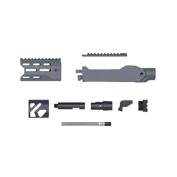 RGW X GBL KC02 タクティカルシャーシキット KJW KC02(10/22) GBB 用 4インチ Cerakote グレー