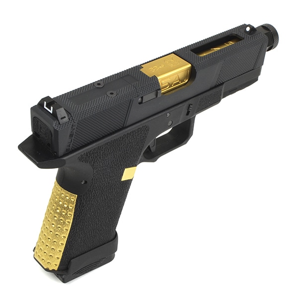 SAIスライド ブラック/ゴールドグロック18c glock ガスガン