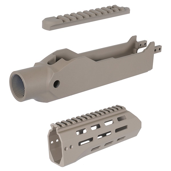 RGW X GBL KC02 タクティカルシャーシキット KJW KC02(10/22) GBB 用 7インチ Cerakote デザートカラー
