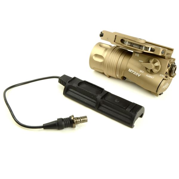 M720Vタイプ　フラッシュライト 【ストロボ機能+スイングレバーマウント + リモート】 デザート