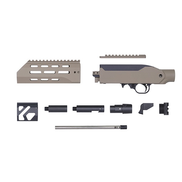 RGW X GBL KC02 タクティカルシャーシ DXビルドキット KJW KC02 GBB 用 7インチ Cerakote デザートカラー