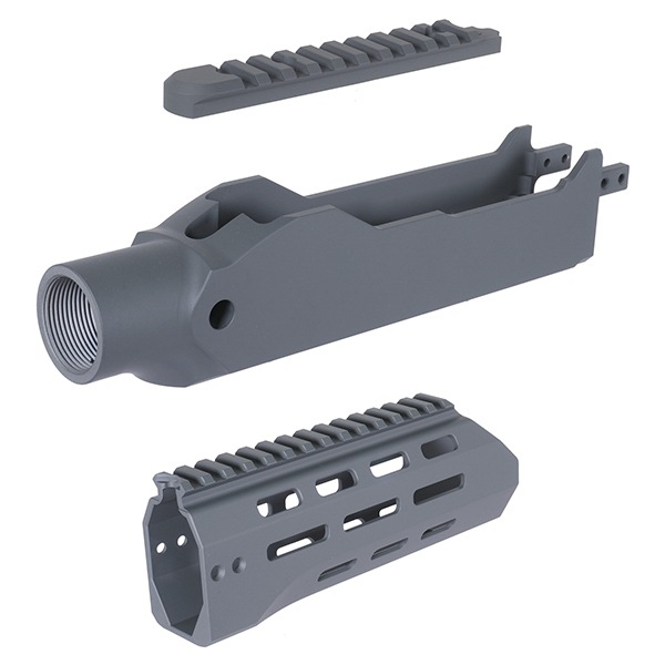 RGW X GBL KC02 タクティカルシャーシキット KJW KC02(10/22) GBB 用 7インチ Cerakote グレー