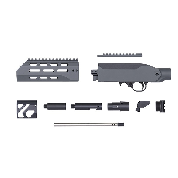 RGW X GBL KC02 タクティカルシャーシ DXビルドキット KJW KC02 GBB 用 7インチ Cerakote グレー