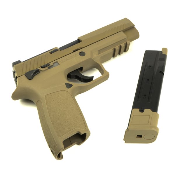 Asia Electric Guns AEG-F17 SIG P320 M17 フルサイズ ガスブローバックガン 無刻印ver. デザートカラー