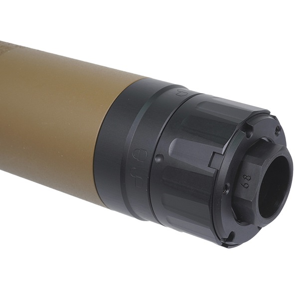 Task Force405 SLX MG 6.8 タイプ QDダミーサプレッサー&ハイダー(14mm 逆ネジ) セット デザートカラー