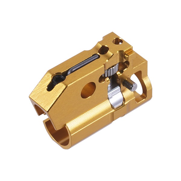 5KU アルミニウム ワンピース TDC ホップチャンバーセット ASG/KJW GBB CZ SHADOW2用 ゴールド
