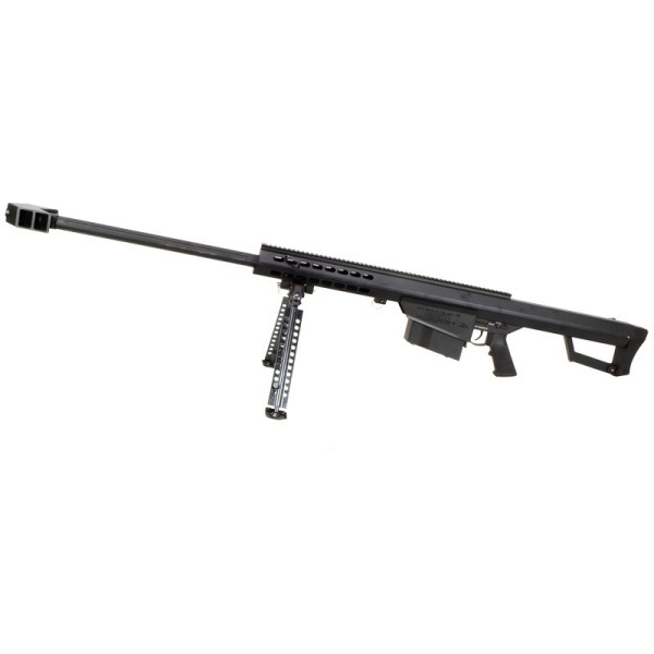 SNOW WOLF バレットM82A1 (対物ライフル) エアコッキング エアガン スコープセット BARRETT FIREARMS ライセンス刻印ver ブラック