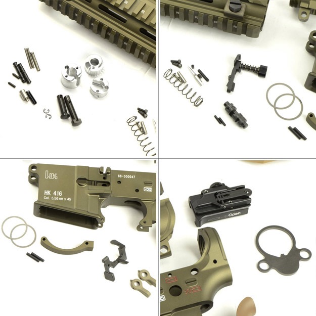 IRON AIRSOFT GHK M4 GBBシリーズ用 HK416A5 コンバージョンキット ＆ GHK M4 GBB パーツキット セット デザートカラー