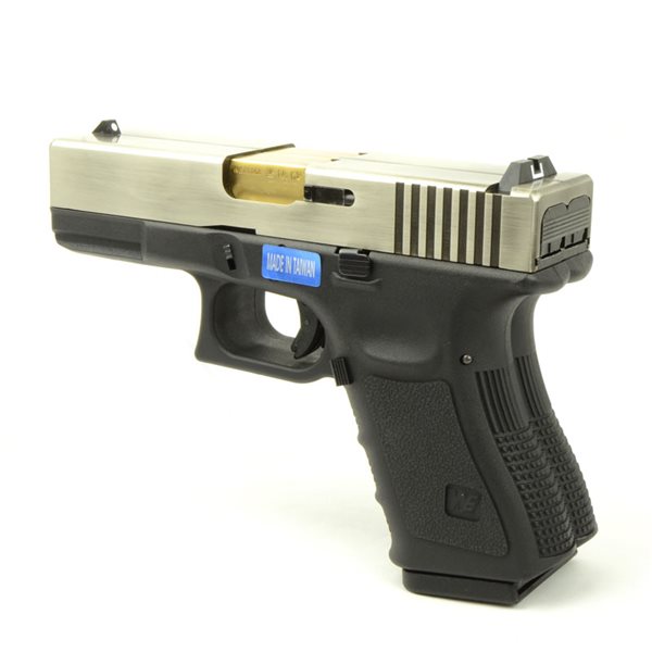 WE-TECH ダブルバレル G19 ガスブローバック シルバー