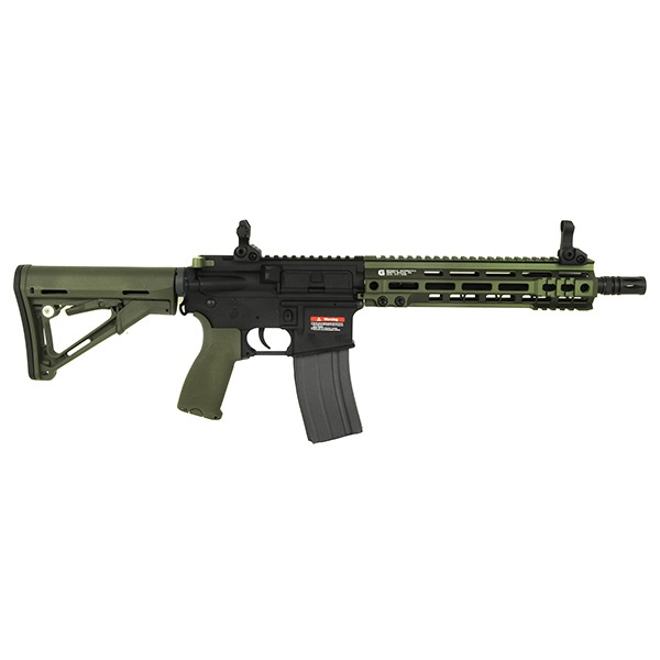 (N431)オリーブドラブ アサルトライフル 4倍スコープ付き 9% OFF E&C 643E Geissele SMR Mk4 Federal 10インチ 電子トリガー搭載 電動