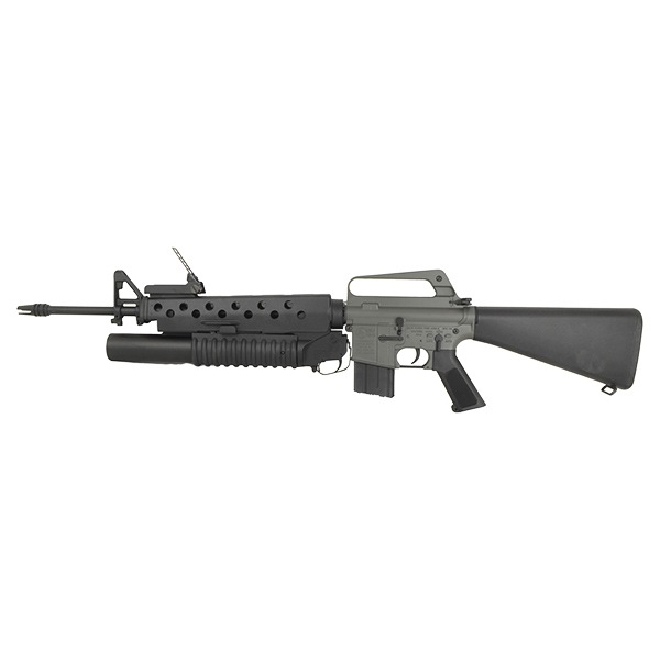 E&C 703E COLT M16A1 パーカーライズ with M203 グレネードランチャー (Kestrel V2 BASIC搭載) 電動ガン(COLT Licensed)