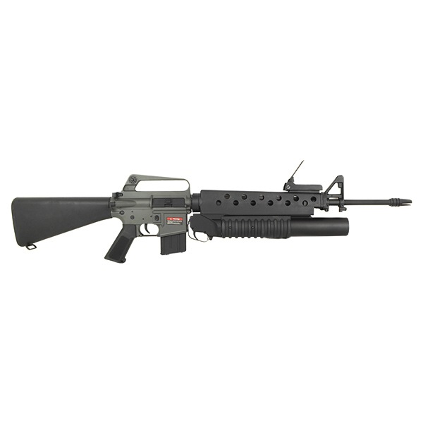 E&C 703E COLT M16A1 パーカーライズ with M203 グレネードランチャー (Kestrel V2 BASIC搭載) 電動ガン(COLT Licensed)