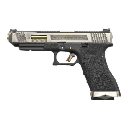 WE-TECH G34 T3 ガスブローバックガン シルバー-メーカー/ブランド,WE