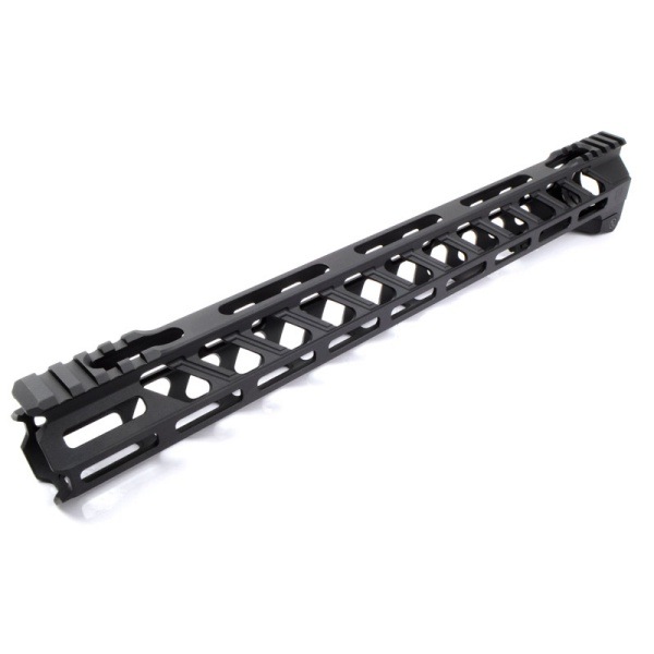 IRON AIRSOFT BADタイプ 7.5インチ アルミアウターバレル MWS用 BK