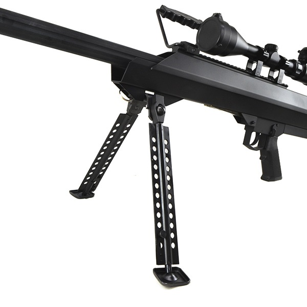 SNOW WOLF バレットM99 (対物ライフル) エアーコッキング BARRETT FIREARMS ライセンス刻印ver スコープ&バイポット付属 ブラック