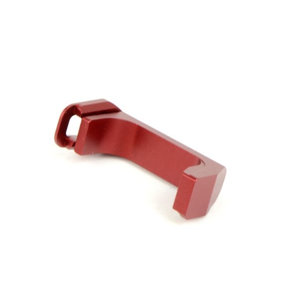 ACTION ARMY AAP01 アサシン ガスブローバック用 CNCアルミ ロングアンビマガジンキャッチ レッド