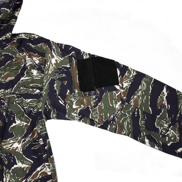 TMC グリーンタイガーストライプ 迷彩 フード付 ジャケット