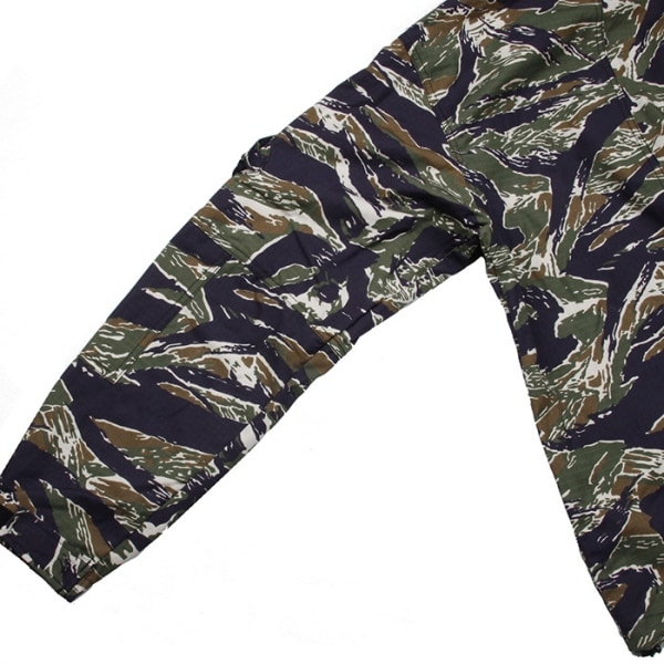 TMC グリーンタイガーストライプ 迷彩 フード付 ジャケット