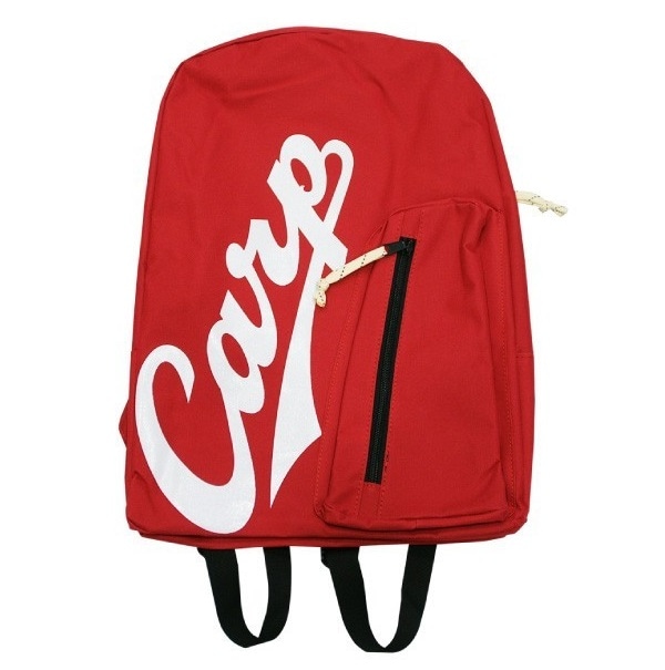 リュック　カープ　赤　レッド　野球　ベースボール　ジッパー　ロゴ　刺繍　　コラボ リュック カープ 赤 レッド 野球 ベースボール ジッパー ロゴ
