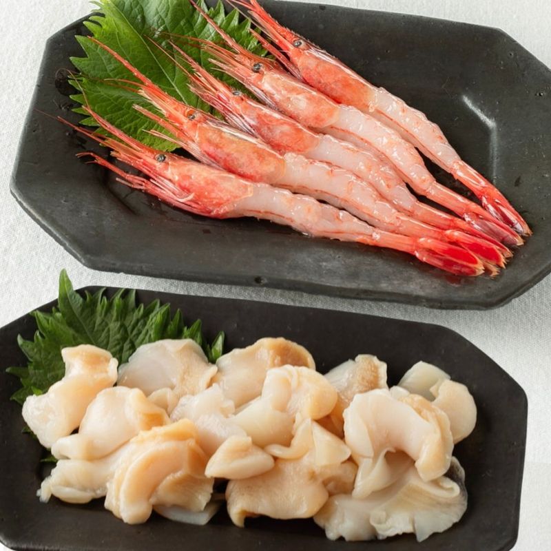 漁師直送！鮮度抜群！】甘エビと真つぶセット ｜北海道グルメのお