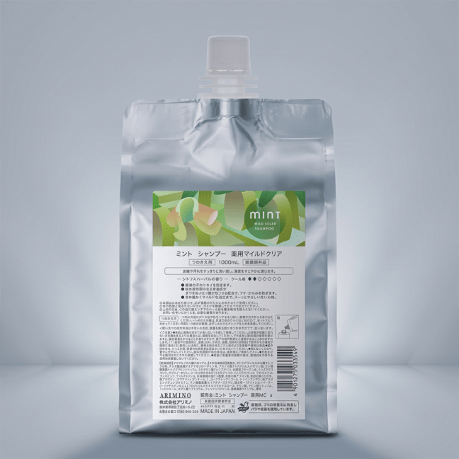 ミント シャンプー 薬用マイルドクリア 1000ml つめかえ用