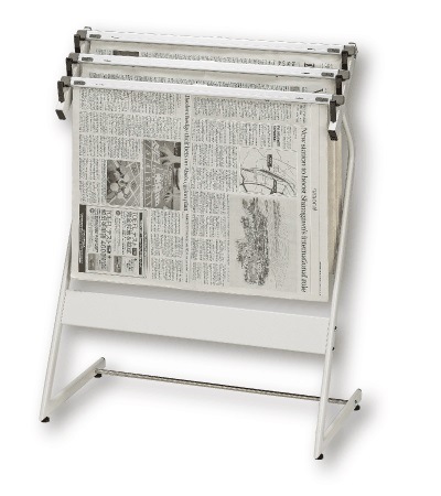 Cl 95w 新聞ラック 新聞挟3本付 ホテル用フロント用品 案内プレート インフォメーション ルームキーホルダー 新聞ケース 新聞ケース 業務材料たおるや