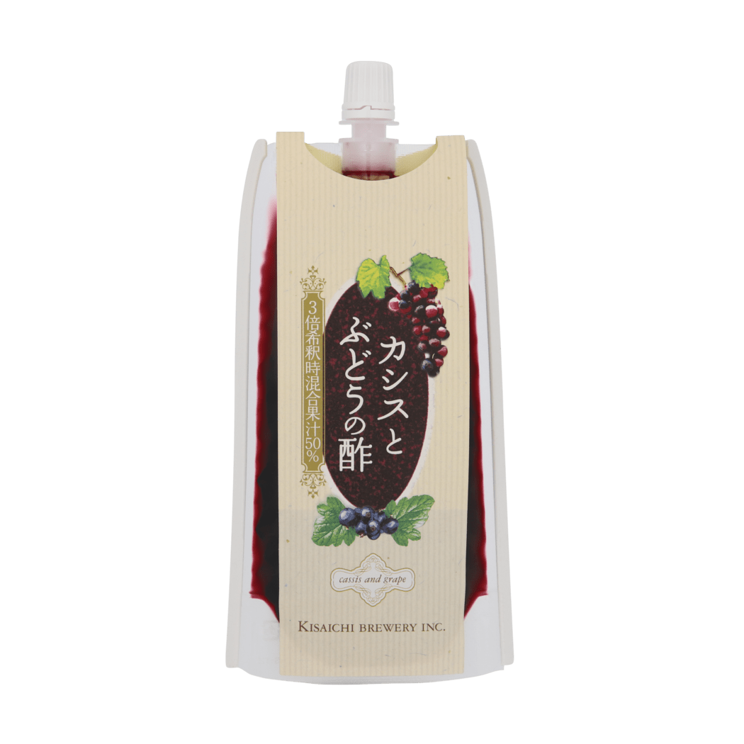 カシスとぶどうの酢（スパウトパウチ）