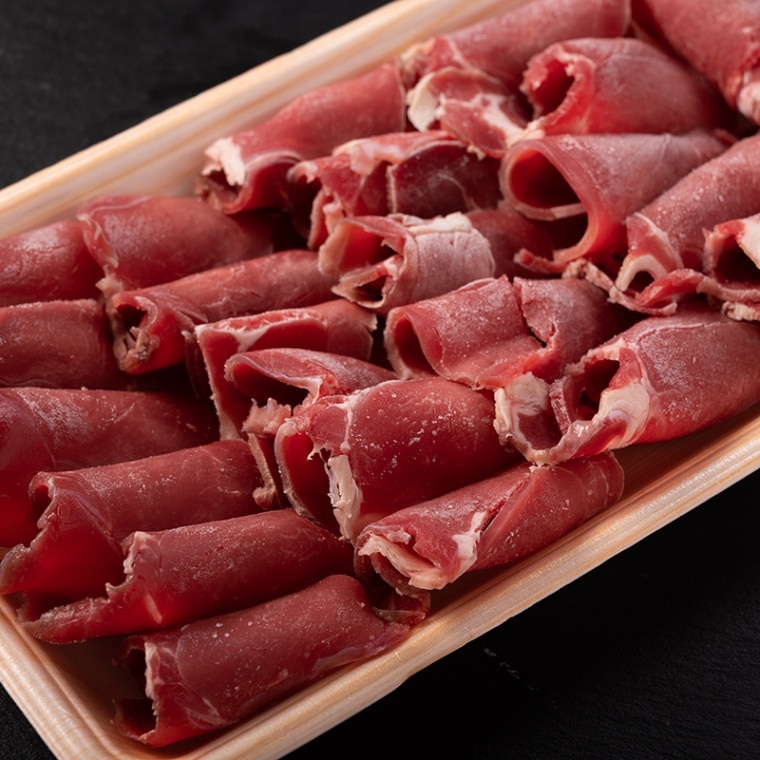 【精肉】「ぎふジビエ」本州鹿のスライス(しゃぶしゃぶ用/鹿もも肉) 200g