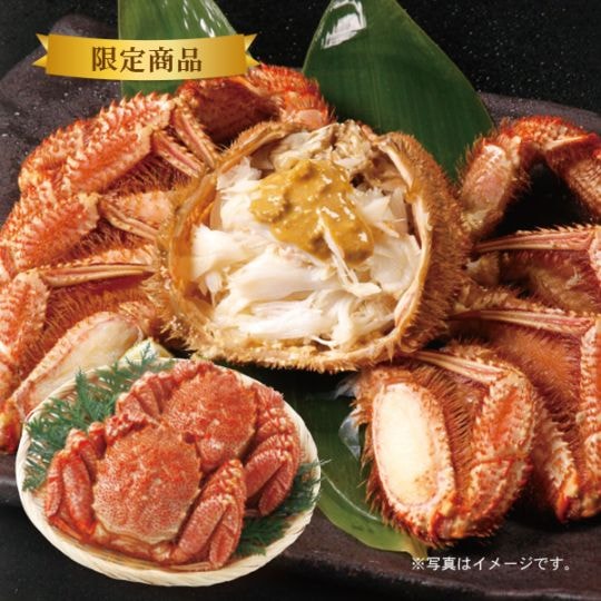 北海道産　浜ゆで毛蟹姿　約560g×2尾　数量限定