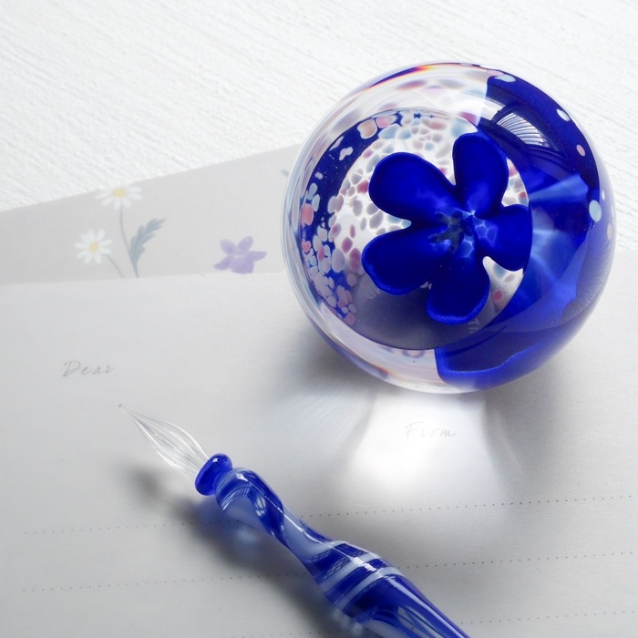 3個セット・送料無料 北一硝子☆ペーパーウェイト☆文鎮☆ミッレ