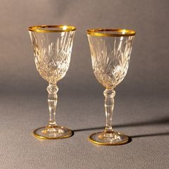 古いシャンパンクープ　２脚　食前酒・食後酒グラス　リキュールグラス　no.123 古いシャンパンクープ 2脚 食前酒・食後酒グラス リキュール