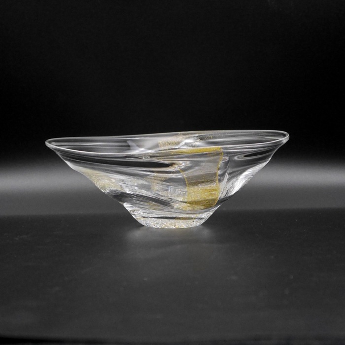 ☆泡入り金箔帯器 (木箱付） | 北一硝子 まごころお届け便