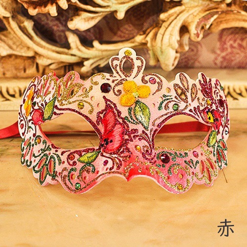 ハーフマスク 花刺繍 | 北一硝子 まごころお届け便