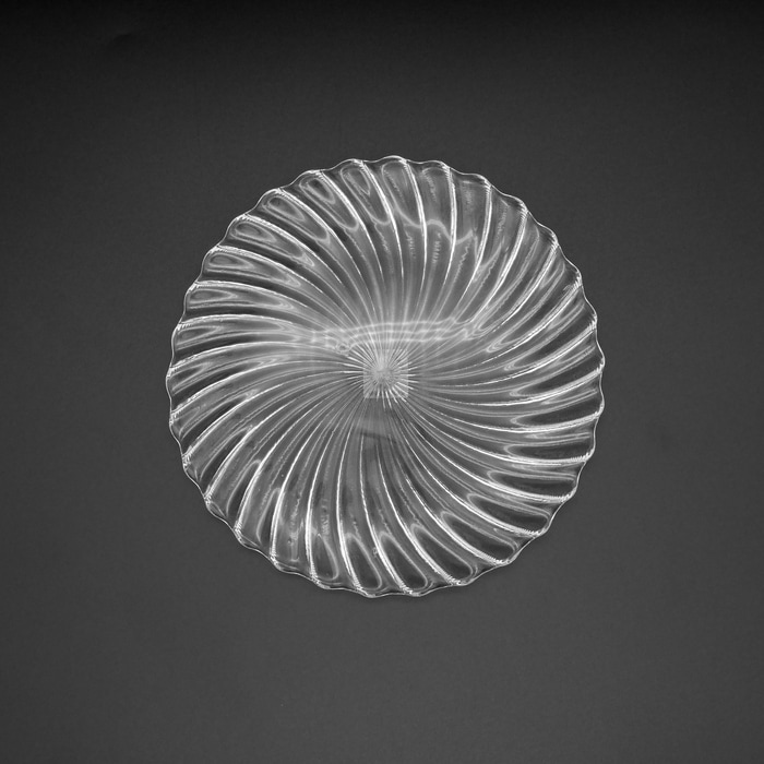 クリスタル風大皿 風車 小皿 | 北一硝子 まごころお届け便