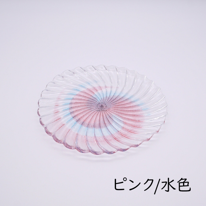 クリスタル風大皿 風車 小皿 | 北一硝子 まごころお届け便