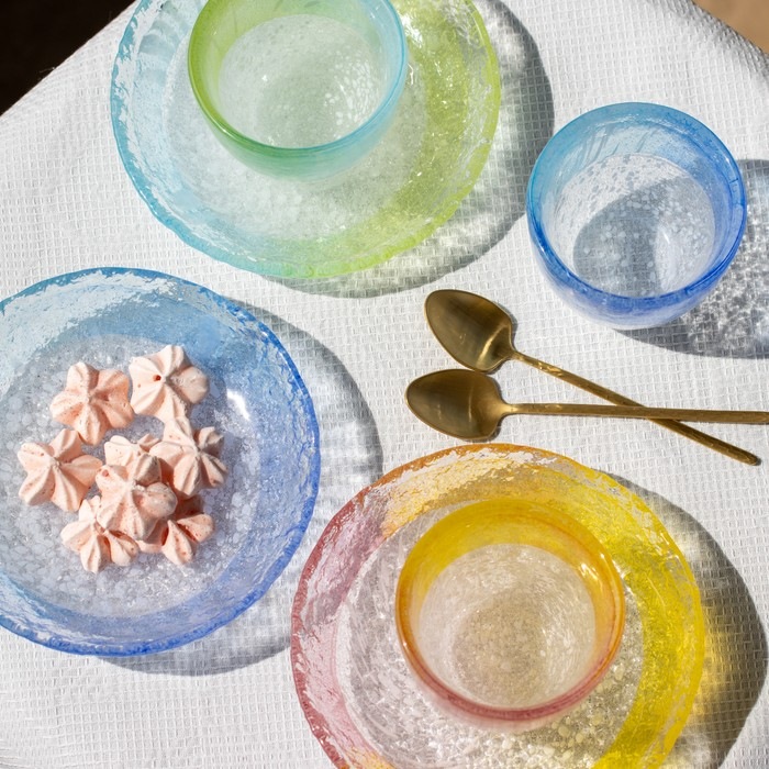 氷彩 プレート小 | 北一硝子 まごころお届け便