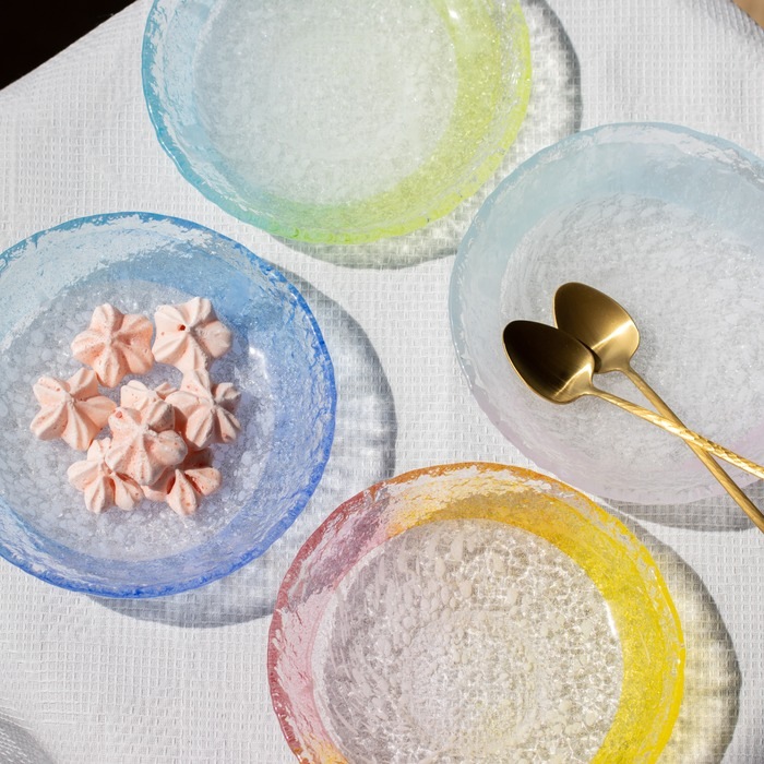 氷彩 プレート小 | 北一硝子 まごころお届け便